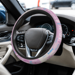 Personalized Multicolour Word Cloud Car Steering Wheel Cover with Name Car Accessories Birthday Gift for Car Owners