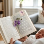 Personalised Multicolor Retro Birth Flower Magnetic PU Leather Bookmark Clip with Name Book Club Birthday Gift for Bookworms Reading Lovers