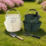 Personalised Leaf Flower Foldable Waterproof Gardening Bag with Name Birthday Retirement Mother's Day Father's Day Gift for Mother Father