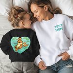Sweatshirt personnalisé avec nom et titre Cadeau d'anniversaire de fête des mères pour maman grand-mère famille