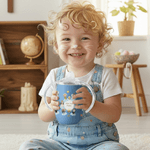 Tasse à bec isotherme 10 oz avec nom Baptême catholique Prière Utilisation quotidienne Cadeau pour enfant en bas âge