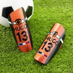 Protège-tibias durables personnalisés avec nom et logo de l'équipe Cadeau d'anniversaire pour les joueurs de football et leurs amis