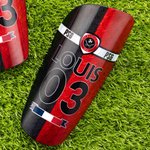 Protège-tibias durables personnalisés avec nom et logo de l'équipe Cadeau d'anniversaire pour les joueurs de football et leurs amis