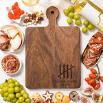 Personalized Fifth Anniversary Wood Charcuterie Cutting Board with Names and Year Kitchen Decor Anniversary Gift for Wife Husband Couple