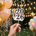 Personalisierte Cartoon Charakter Graduierung Cupcake Topper mit Namen und Jahr für Cupcake Dekor Graduierung Geschenk für Absolventen Freunde