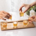 Personalised Take A Shot We Tied the Knot Shot Glasses with Name Set of 2 Bachelor Party Wedding Gift