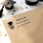 Personalized Class of 2026 Graduation Season Address Labels Stickers with Name Envelope Invitation Decor Graduation Party Favor for Graduate Teacher