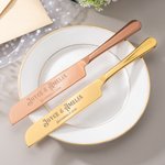Personalized Skull Cake Knife and Server Set with Engraved Names and Date Wedding Bridal Shower Gift for Couple