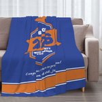 Personalisierte Multicolor Graduation Hut weiche Fleecedecke mit Jahr Schule Name und warmen Text Klasse von 2026 Geschenk für Absolventen