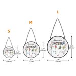 Personalized 1-8 Birth Flowers Suncatcher Glass Ornament with Names Window Balcony Hanging Decor Mother's Day Gift for Mom Grandma