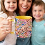 Tasse en céramique 11/15 oz avec nom Usage quotidien Cadeau de fête des mères Cadeau d'anniversaire pour mère grand-mère