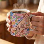 Tasse en céramique 11/15 oz avec nom Usage quotidien Cadeau de fête des mères Cadeau d'anniversaire pour mère grand-mère