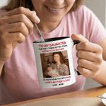 Personalised Multicolour Mom-Daughter Photo 11/15 oz Ceramic Coffee Mug with Text Daily Use Mother's Day Birthday Gift for Women