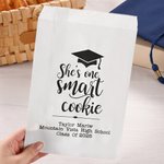 Sacs à friandises en papier alimentaire avec nom Lot de 20 sacs à friandises pour la remise des diplômes Cadeau pour la classe de 2026 Diplômés Seniors