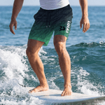 Personlig Surf Theme Quick Dry Beach Shorts Badbyxor med Mesh Brief och Namn Beach Party Födelsedagspresent för Män Barn