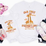 Personifierad 2026 Vår första mors dag tillsammans Giraff Baby Onesie Present till baby ny mamma