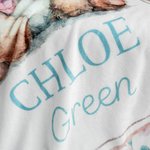 Henkilökohtainen kudottu nallekarhu pehmeä tupsu heittää peitto nimi Nursery sisustus syntymäpäivälahja lapsille perheelle