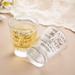Personalised Take A Shot We Tied the Knot Shot Glasses with Name Set of 2 Bachelor Party Wedding Gift