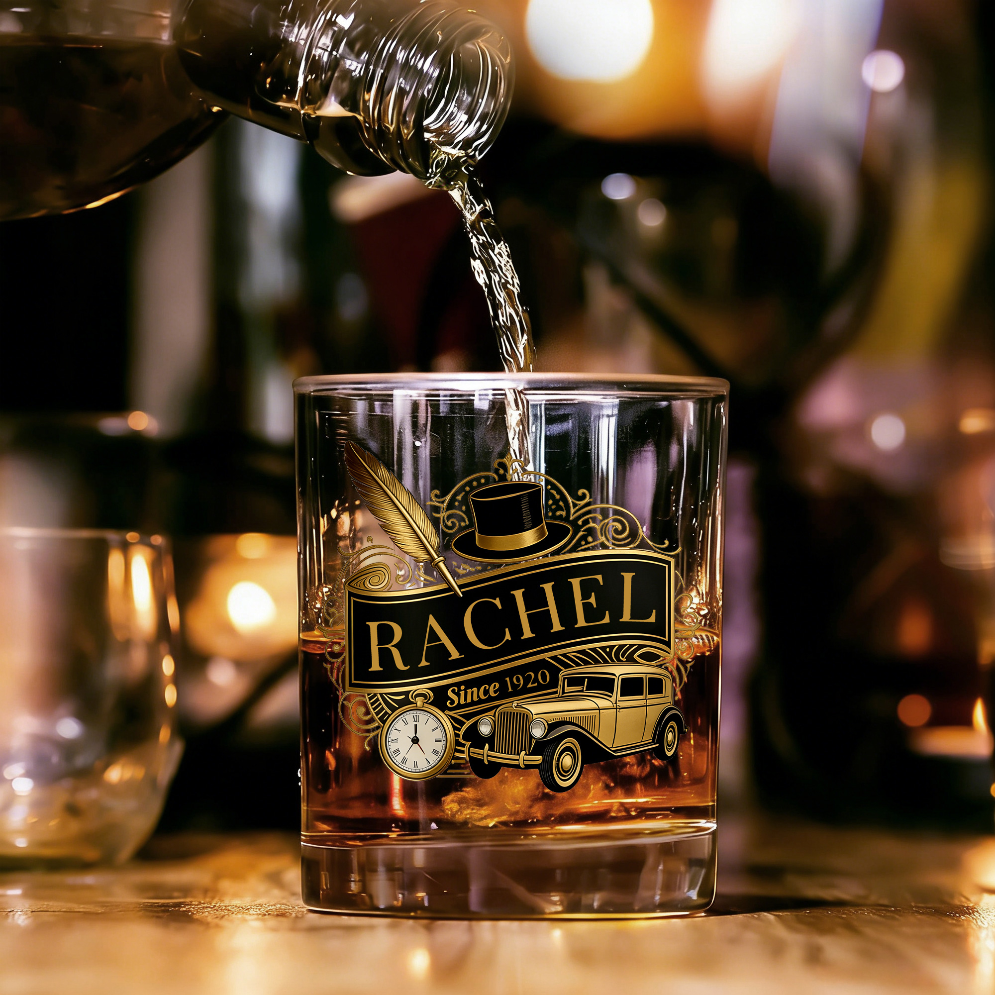 Whiskyglas met tekst - Vaderdag - - Gepersonaliseerd glas - Vaderdag