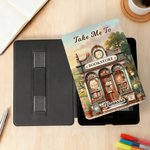 Personalised Exquisite Bookstore Pattern Kindle Case with Name Anniversary Birthday Gift for Bookworms Book Lovers