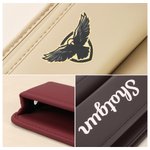 Personlig enkel logotekst PU lær bilsete gap oppbevaring tilbehør bildekor bursdagsgave til bileiere