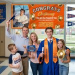 Personalised Congrats Photo Golden Balloon Graduation Banner with Name School Name and Year Party Decor Graduation Gift for Graduates