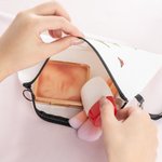 Gepersonaliseerde Geboorte Bloemen Boeket Canvas Make-up tas met initiaal naam en polsbandje verjaardagscadeau voor meisje vrouwen