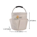 Personalised Birth Flower Waterproof & Foldable Gardening Tool Bag with Name Retirement Birthday Mother's Day Gift for Mother Family Gardening Lovers