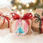 Gepersonaliseerd kerstboomornament met naam en op de oceaan geïnspireerd kerstcadeau voor familie, vrienden en strandliefhebbers