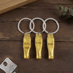 Personalised Hand Stamped Bullet Keychain with Engraved Initials Daily Use Anniversary Gift for Boyfriend Husband Military Enthusiast