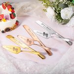 Personalized Skull Cake Knife and Server Set with Engraved Names and Date Wedding Bridal Shower Gift for Couple