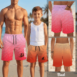 Personlig Surf Theme Quick Dry Beach Shorts Badbyxor med Mesh Brief och Namn Beach Party Födelsedagspresent för Män Barn