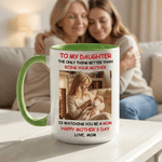 Personalised Multicolour Mom-Daughter Photo 11/15 oz Ceramic Coffee Mug with Text Daily Use Mother's Day Birthday Gift for Women