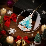 Gepersonaliseerd kerstboomornament met naam en op de oceaan geïnspireerd kerstcadeau voor familie, vrienden en strandliefhebbers