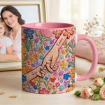 Tasse en céramique 11/15 oz avec nom Usage quotidien Cadeau de fête des mères Cadeau d'anniversaire pour mère grand-mère