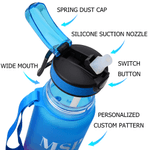 Personalised Cartoon Soccer Character Face Photo 32 oz Water Bottle with Name and Number Birthday Gift for Soccer Fans Lovers