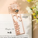 Personalisiertes Handgefertiges Lesezeichen mit Geburtsblume und Namen Geburtstag Geschenk für Kinder Leser Buchliebhaber