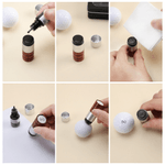 Personalized Golf Elements Initial Design Golf Ball Stamp with Name and Tin Storage Box Golf Accessory Birthday Gift for Golf Lover Player