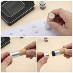 Personalized Golf-Themed Monogram Golf Ball Stamp with Name and Tin Box Golf Club Game Day Birthday Gift for Golf Lovers