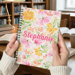 Carnet de notes A5 personnalisé avec nom Journal quotidien Cadeau d'anniversaire pour femmes Ami(e)s