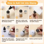 Personalized Golf-Themed Monogram Golf Ball Stamp with Name and Tin Box Golf Club Game Day Birthday Gift for Golf Lovers