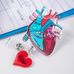 Enrouleur de badge rétractable pailleté avec nom et badge personnalisé Cadeau d'anniversaire pour infirmière médecin personnel médical