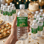 Personalized Photo Congrats Waterproof Graduation Water Bottle Labels Stickers with Name and Year Set of 20 Graduation Party Gift for Graduates