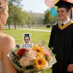 Personalized Graduation Cap Face Photo Cupcake Topper with Text Graduation Party Gift for Graduates