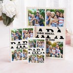 Puzzle di mattoncini personalizzabile con 4 foto, nome e testo -  Regalo per occasioni speciali o festa del papà