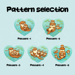 Gepersonaliseerde Hart vijver Moeder Baby Otters Zachte Deken met Naam en Tekst Home Decor Moederdag Verjaardagscadeau voor Mama Oma