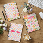 Carnet de notes A5 personnalisé avec nom Journal quotidien Cadeau d'anniversaire pour femmes Ami(e)s