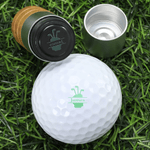 Personalized Golf Elements Initial Design Golf Ball Stamp with Name and Tin Storage Box Golf Accessory Birthday Gift for Golf Lover Player