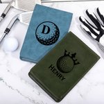 Personalised Golf-Themed Monogram PU Leather Golf Scorecard Holder Daily Training Game Day  Golf Club Gift for Golf Players Coaches