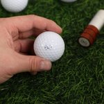 Personalized Golf Elements Initial Design Golf Ball Stamp with Name and Tin Storage Box Golf Accessory Birthday Gift for Golf Lover Player